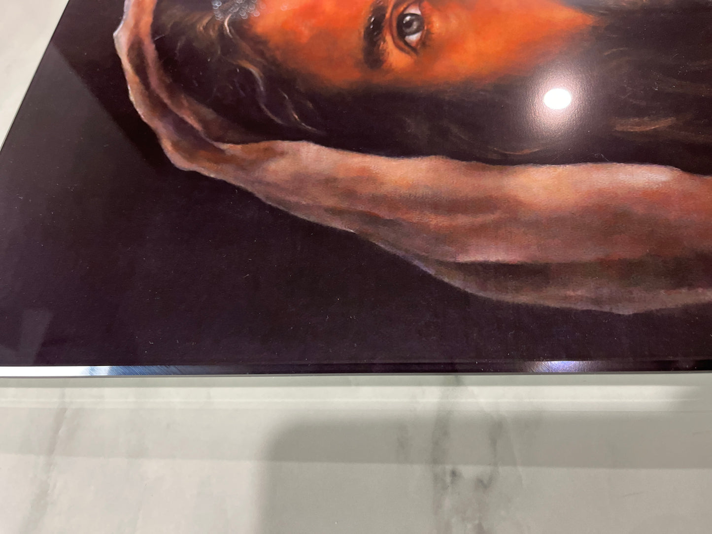 "My Gentle Christ" Acrylic Print - Beveled Edge