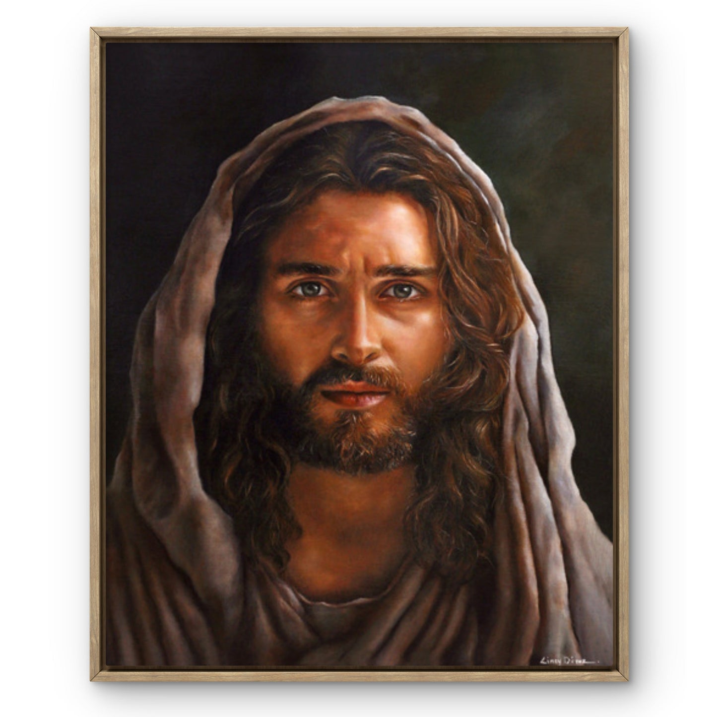 "My Gentle Christ" Fine Art Giclee Print On Canvas (Stretched & Framed)