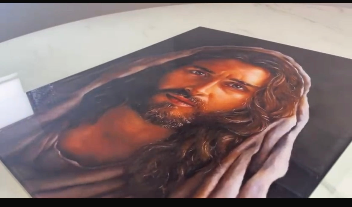 "My Gentle Christ" Acrylic Print - Beveled Edge