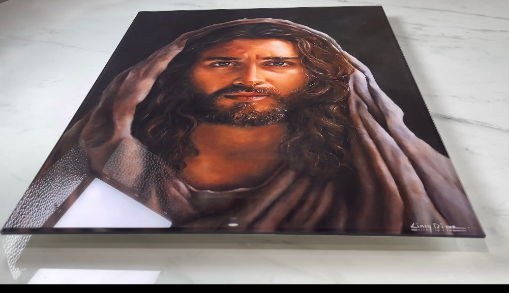 "My Gentle Christ" Acrylic Print - Beveled Edge