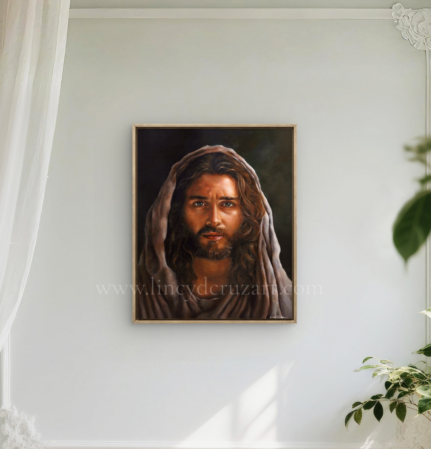 "My Gentle Christ" Fine Art Giclee Print On Canvas (Stretched & Framed)